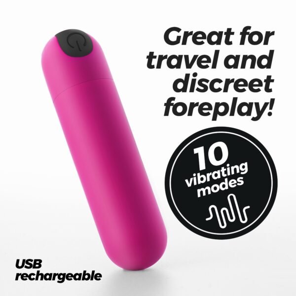 Bala vibradora recargable iMoan rosa – Crushious