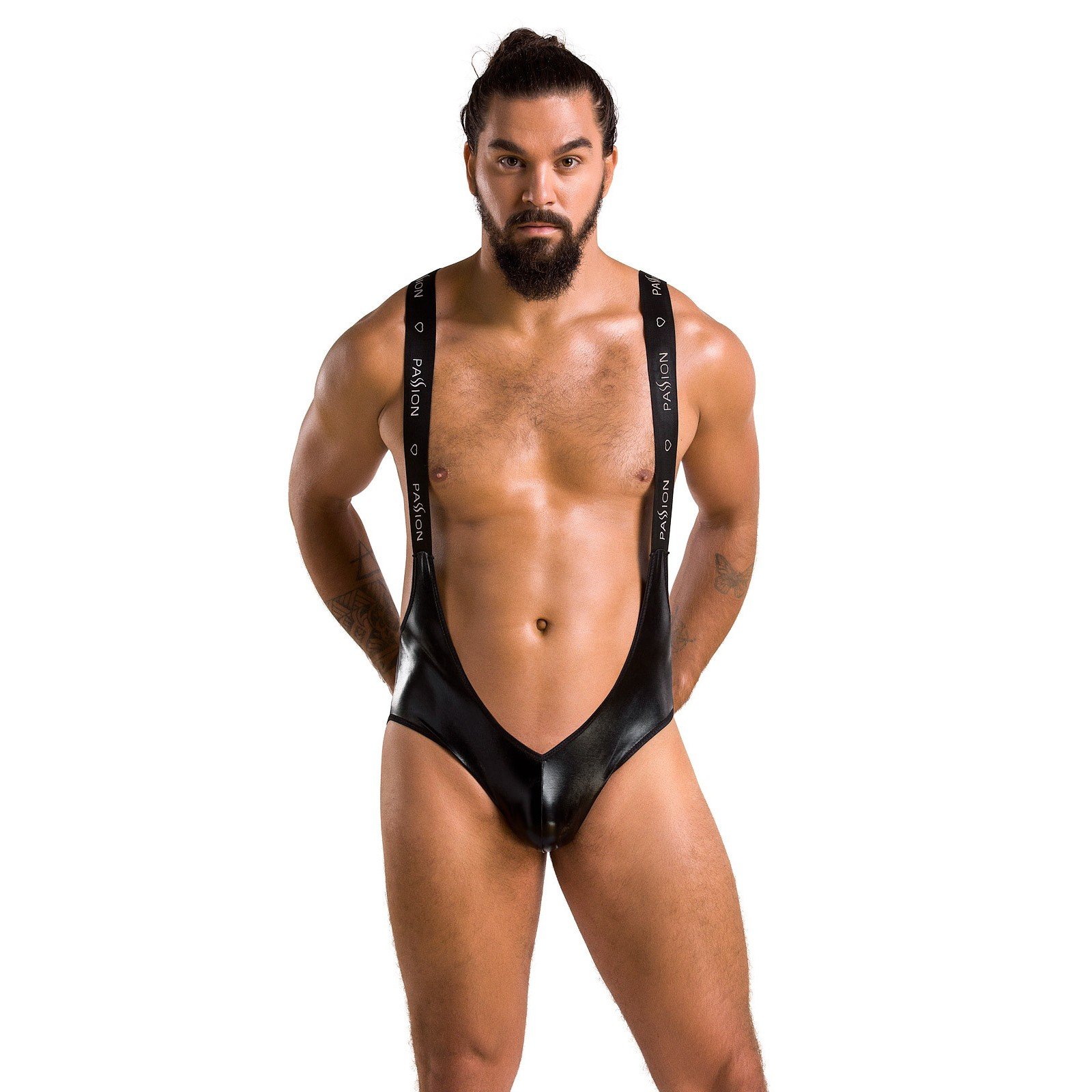 Body erótico para hombre Bruno negro – Passion