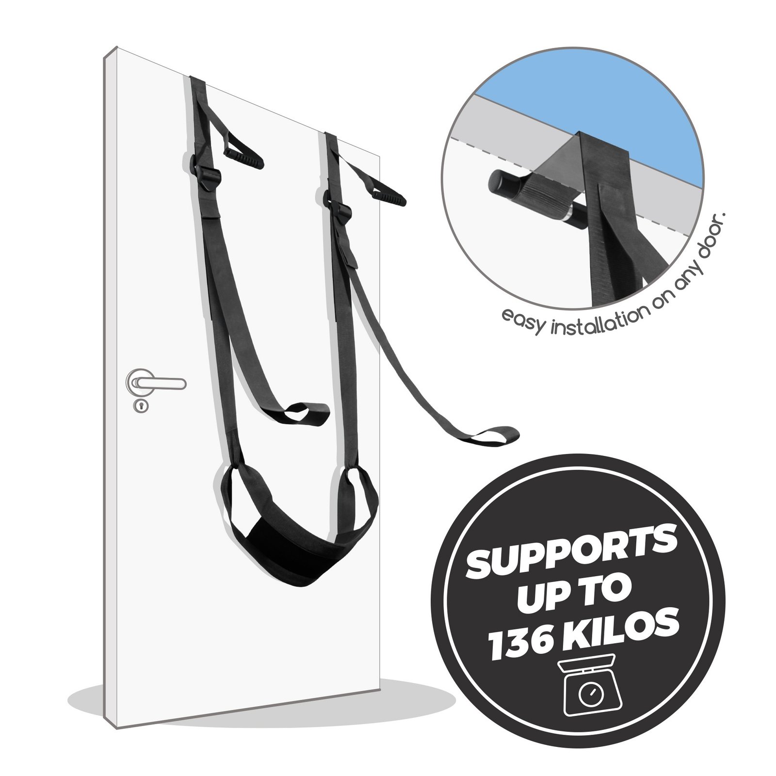 Columpio sexual de puerta Deluxe Sex Door Swing – Crushious
