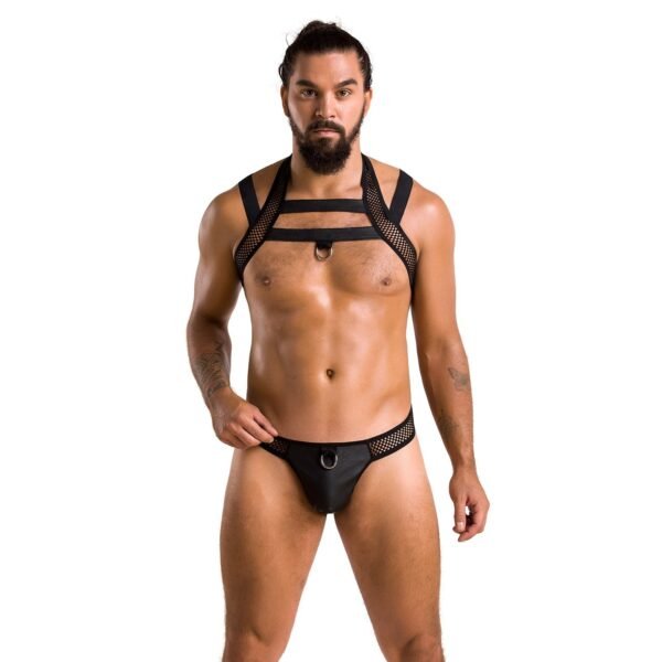 Conjunto de suspensorio y arnés Jacob negro – Passion