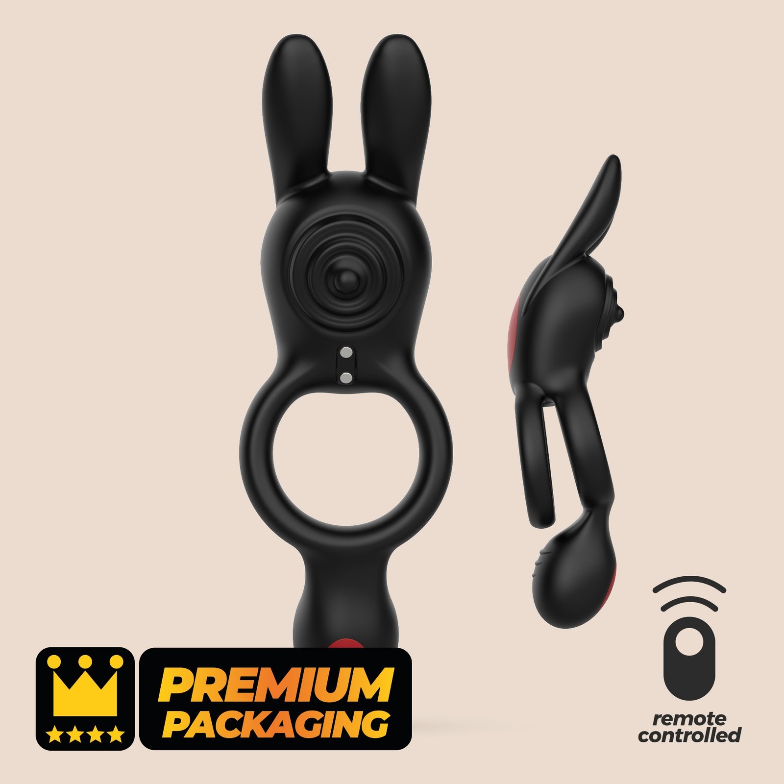 Doble anillo vibrador con mando a distancia Dingo – Crushious