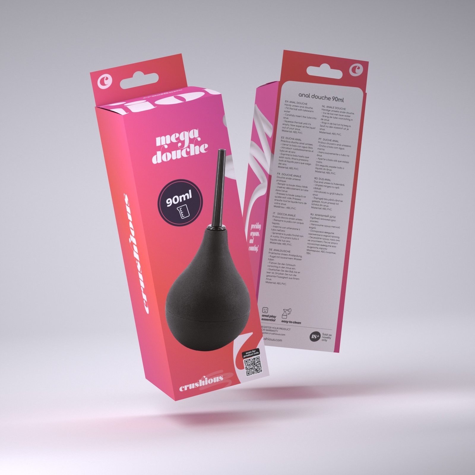 Ducha anal Mega Douche de 90 ml – Crushious