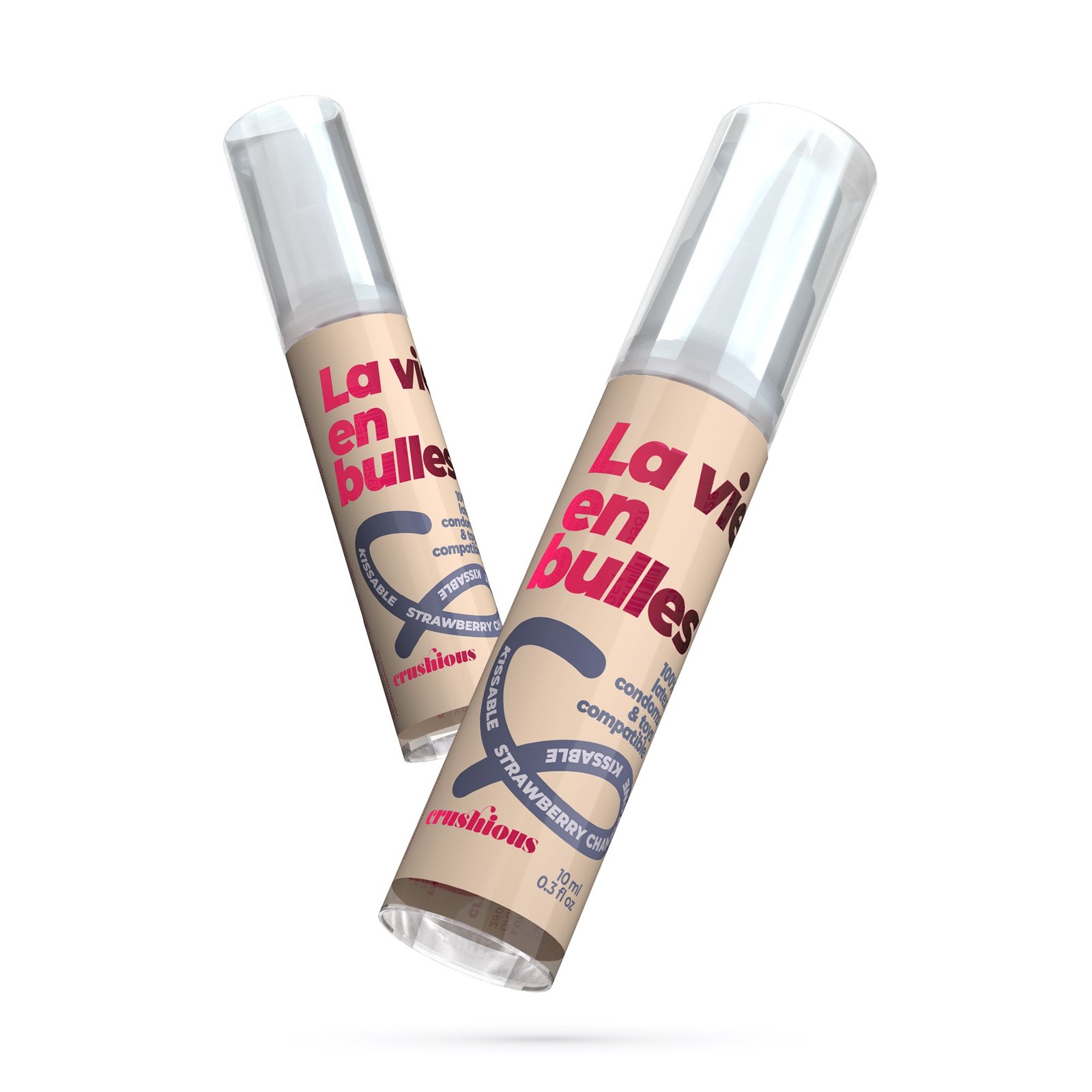Lubricante sabor fresa y champán Steal My Kisses 10 ml – Crushious