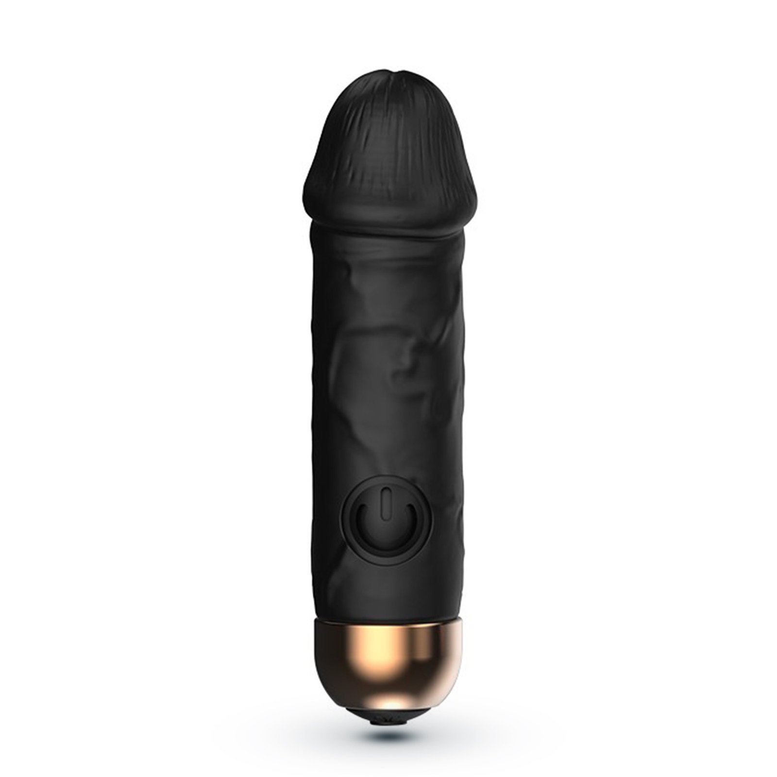 Mini vibrador realista de bala Weenie negro – Crushious