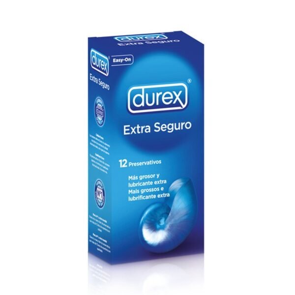 Preservativos Durex Extra Seguros, caja de 12