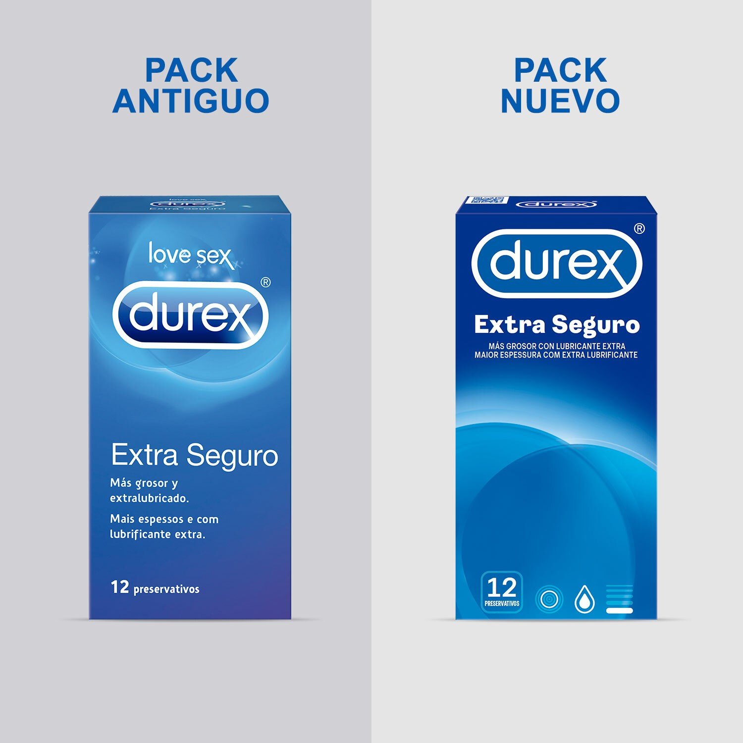 Preservativos Durex Extra Seguros, caja de 12
