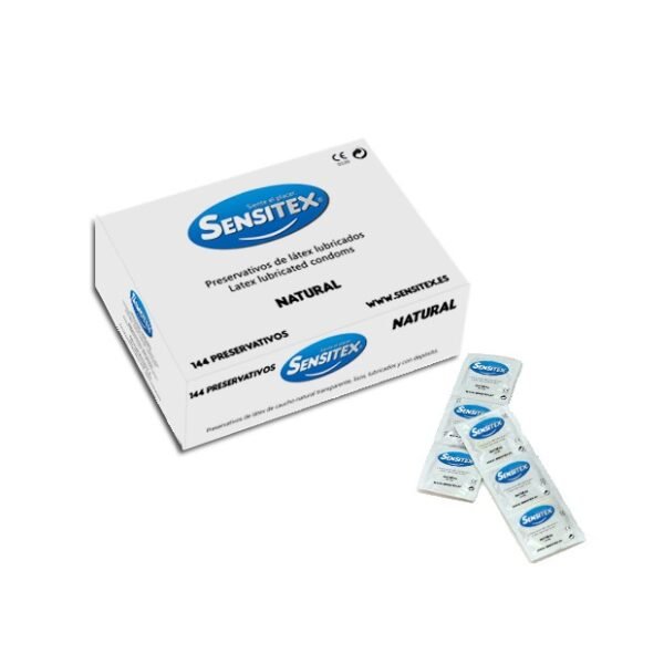 Preservativos naturales Sensitex, caja de 144 unidades