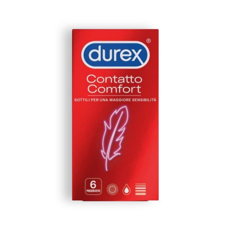 Preservativos ultrafinos Durex Contatto Comfort, 6 unidades