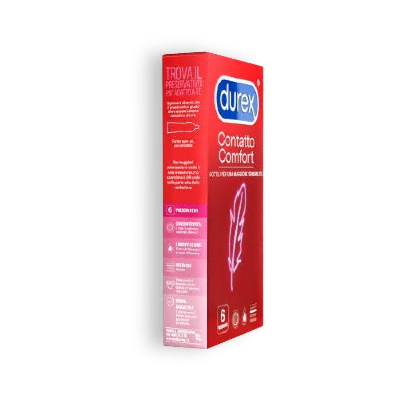 Preservativos ultrafinos Durex Contatto Comfort, 6 unidades