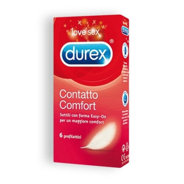 Preservativos ultrafinos Durex Contatto Comfort, 6 unidades