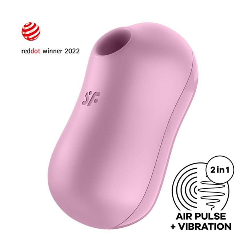 Satisfyer Cotton Candy vibrador con ondas de presión lila