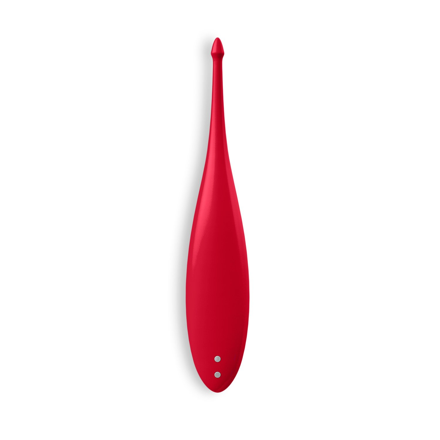 Satisfyer Twirling Fun vibrador de punta cónica rojo