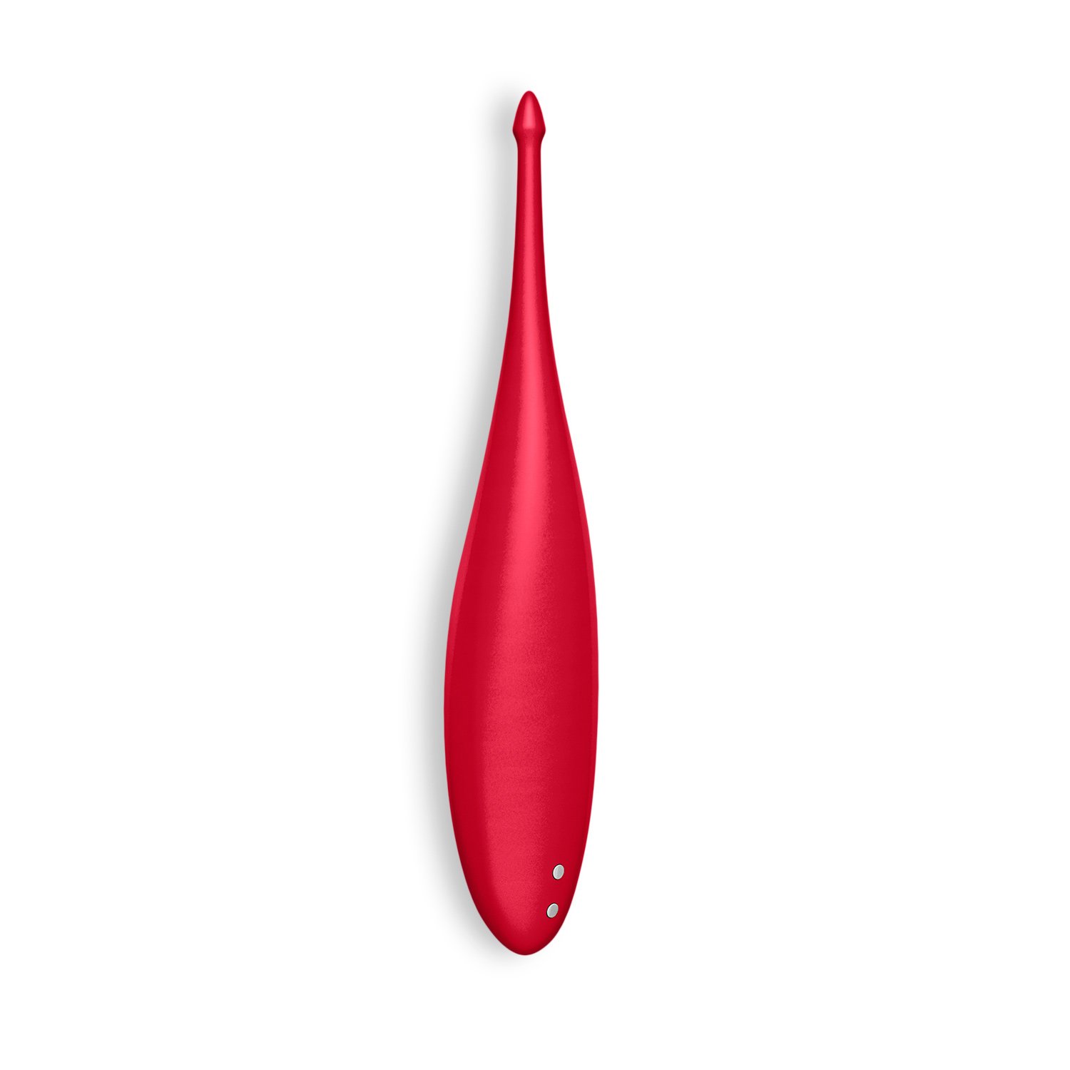 Satisfyer Twirling Fun vibrador de punta cónica rojo
