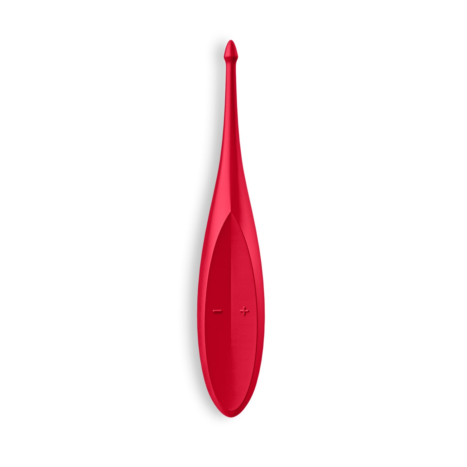 Satisfyer Twirling Fun vibrador de punta cónica rojo