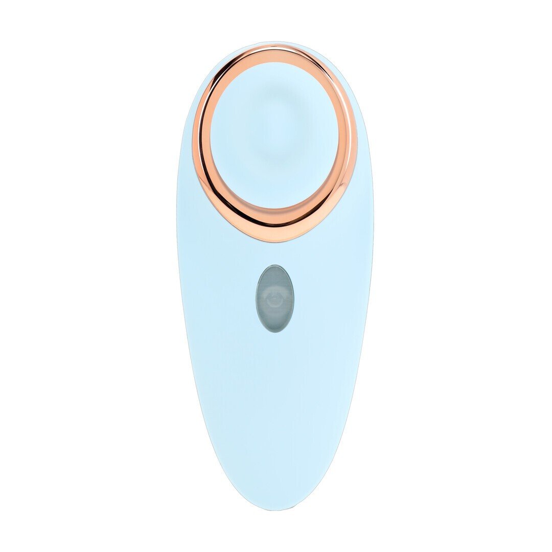 Succionador de clítoris Aurie azul con 2 cabezales – Loveline