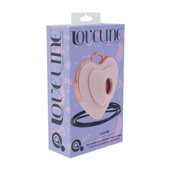 Succionador de clítoris en forma de corazón Luvie rosa – Loveline