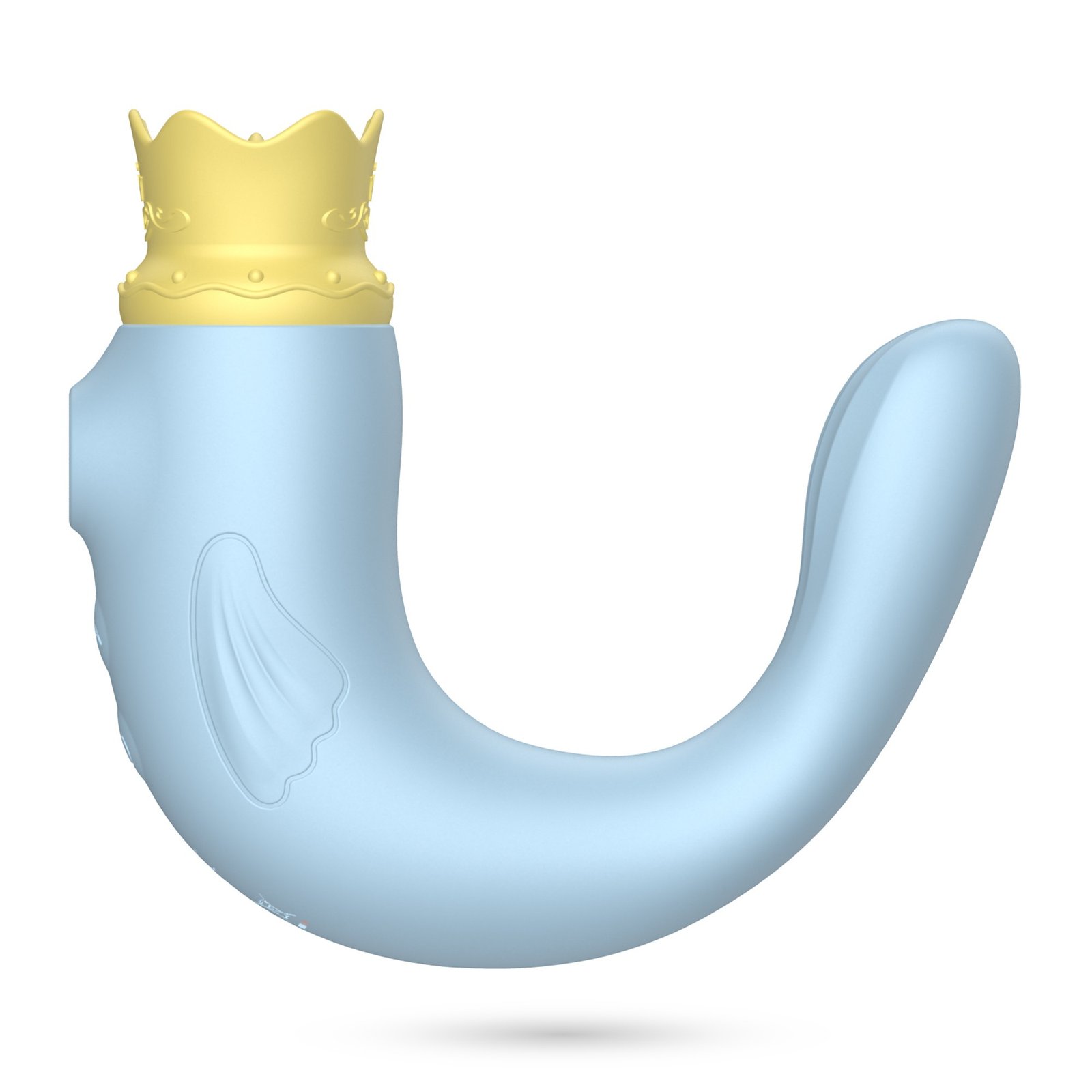 Succionador triple Hiri con forma de foca azul – Crushious