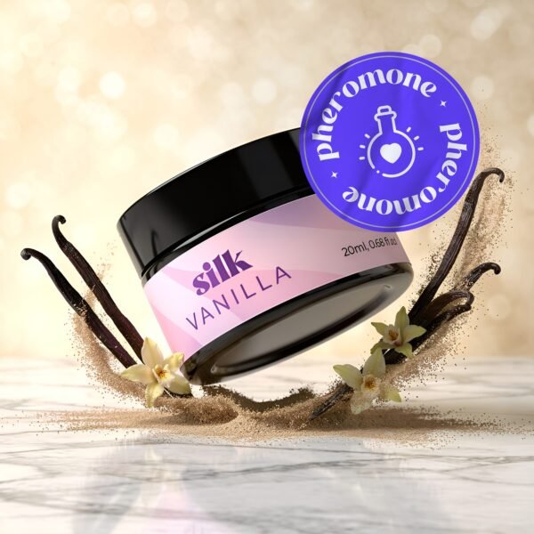 Vela de masaje con feromonas Silk vainilla – Crushious