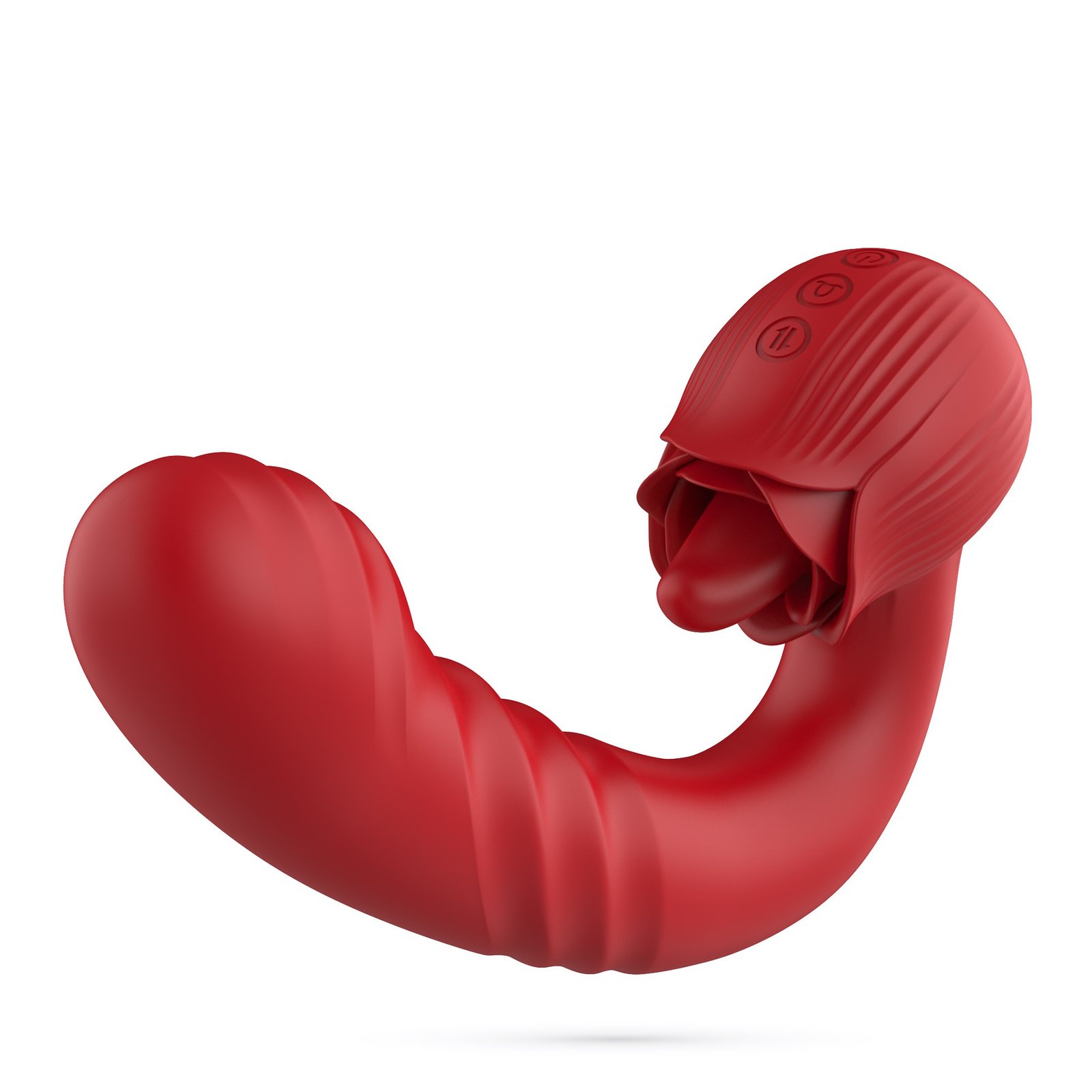 Vibrador conejo Osiria con lengua y movimiento de empuje – Crushious